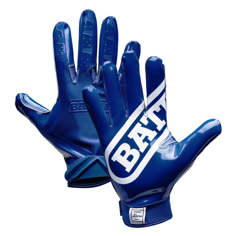 Battle Double Threat Football Gloves â€“ Ultra-Tack Sticky Palm Receivers Gloves â€“ Pro-Style Receiver Gloves, Youth, Medium - Image 1